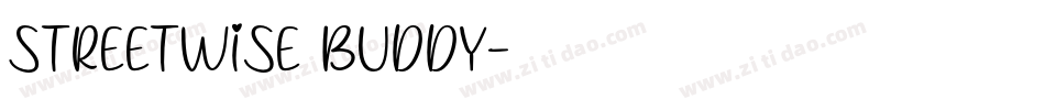 Streetwise buddy字体转换